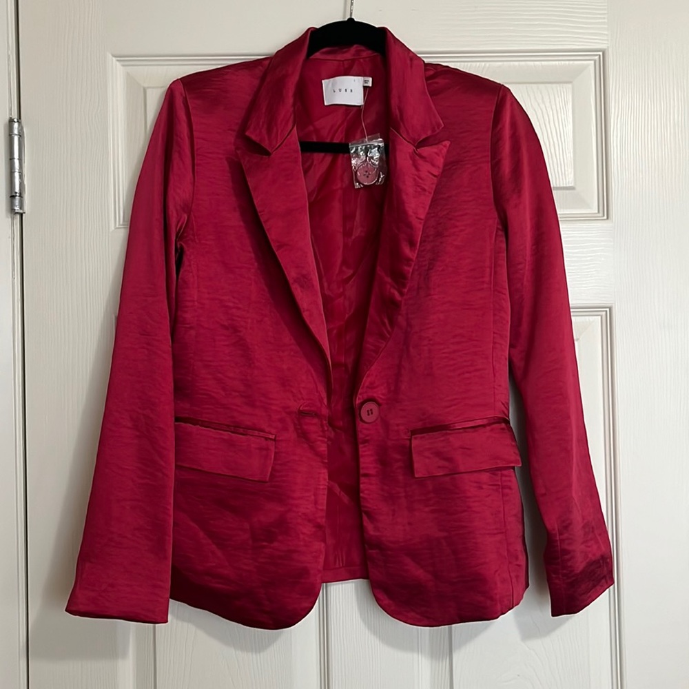 Lush Satin Blazer